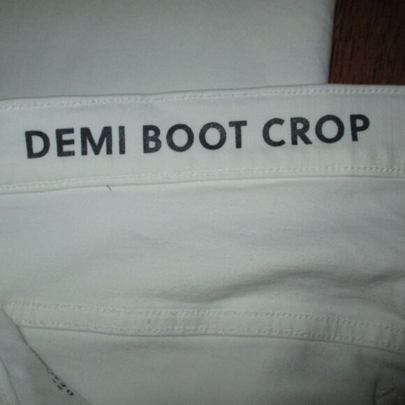 J CREW 9" Billie Demi Crop White Jeans NWT - Picture 6 of 9